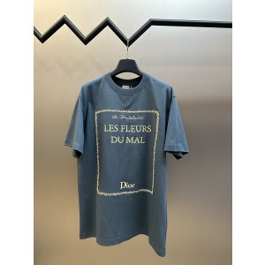 디올(DIOR) 자수 반팔 티셔츠 의류