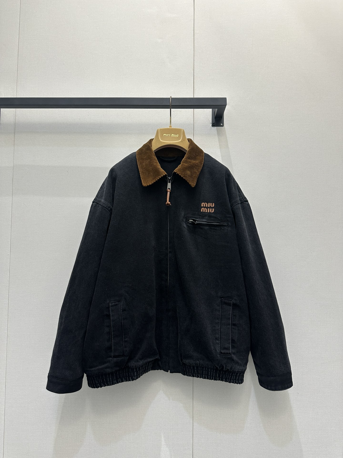 miumiu 미우미우 코듀로이 컬러 블록 워크웨어 자켓 재킷 의류