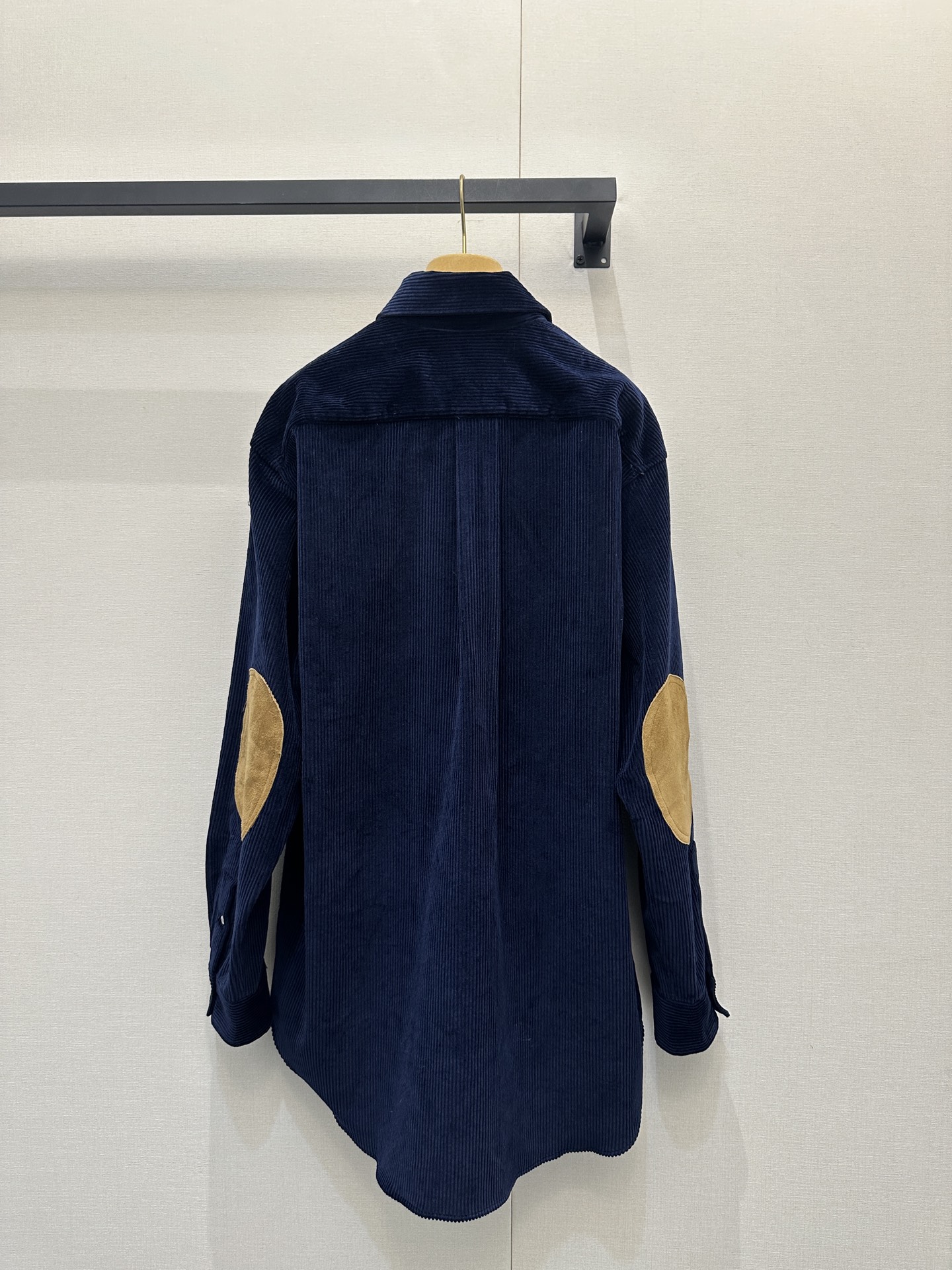 miumiu 미우미우 레더 패치 코듀로이 셔츠 자켓 재킷 의류