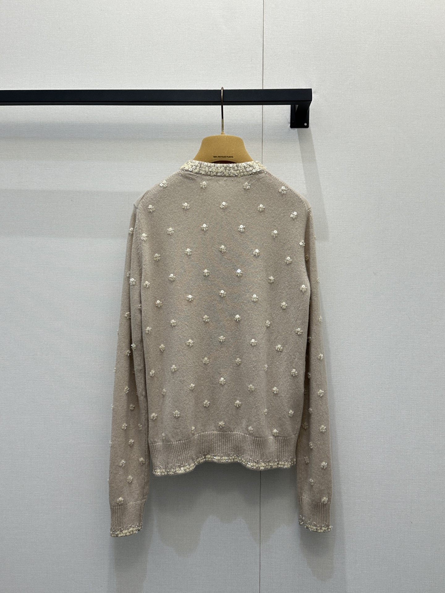 miumiu 미우미우 시퀸 플라워 캐시미어 니트 가디건 의류