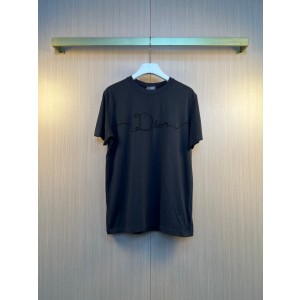 디올(DIOR) 리본 자수 반소매 티셔츠 의류