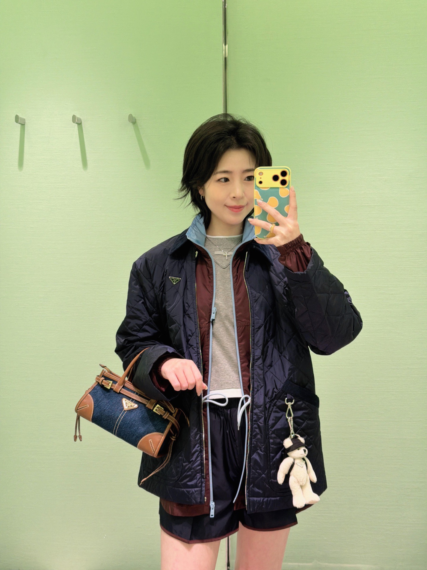 Prada 프라다 새틴 퀼팅 워크웨어 자켓 재킷 의류