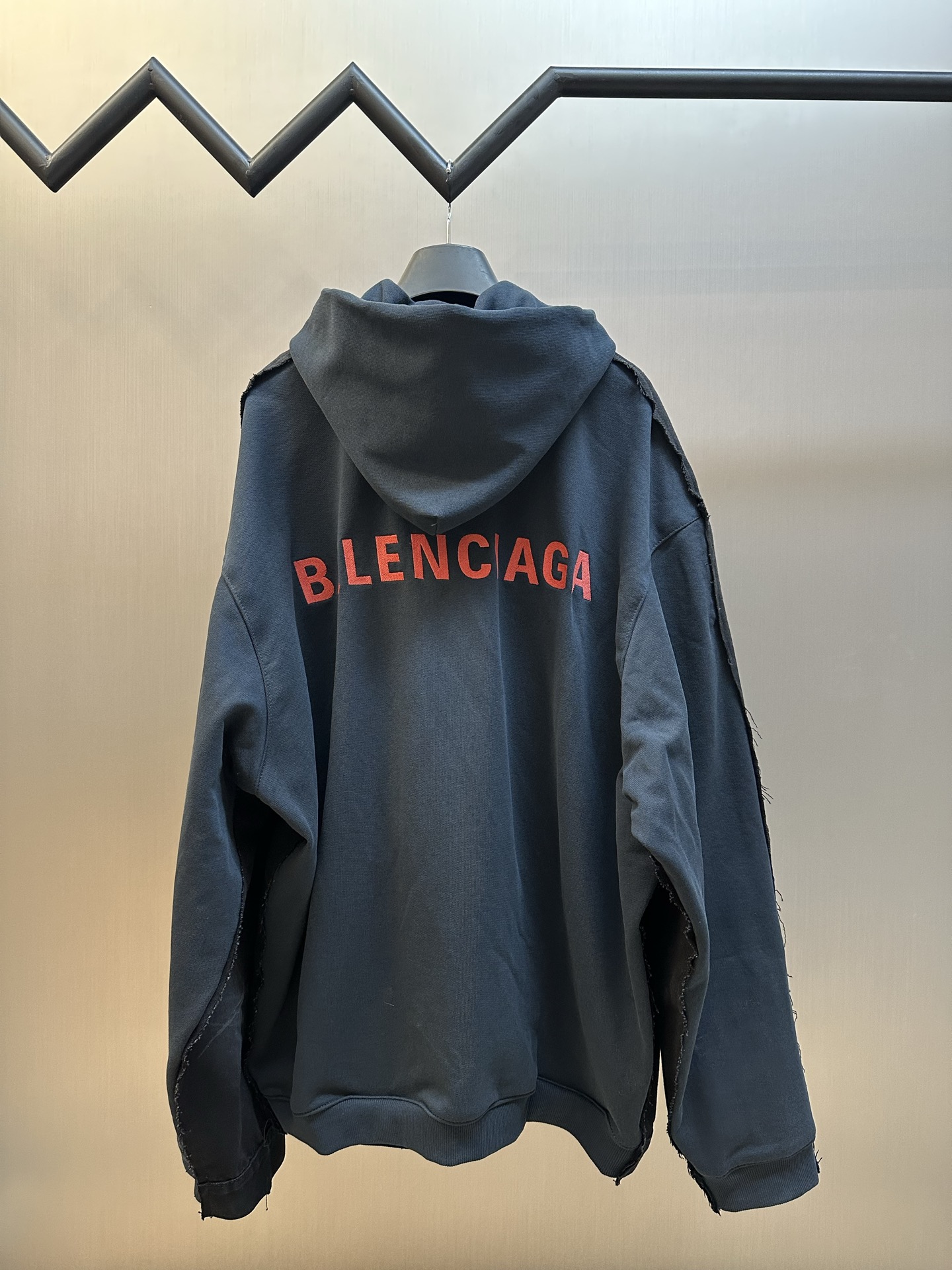 발렌시아가(Balenciaga) 자수 후드 데님 재킷 의류