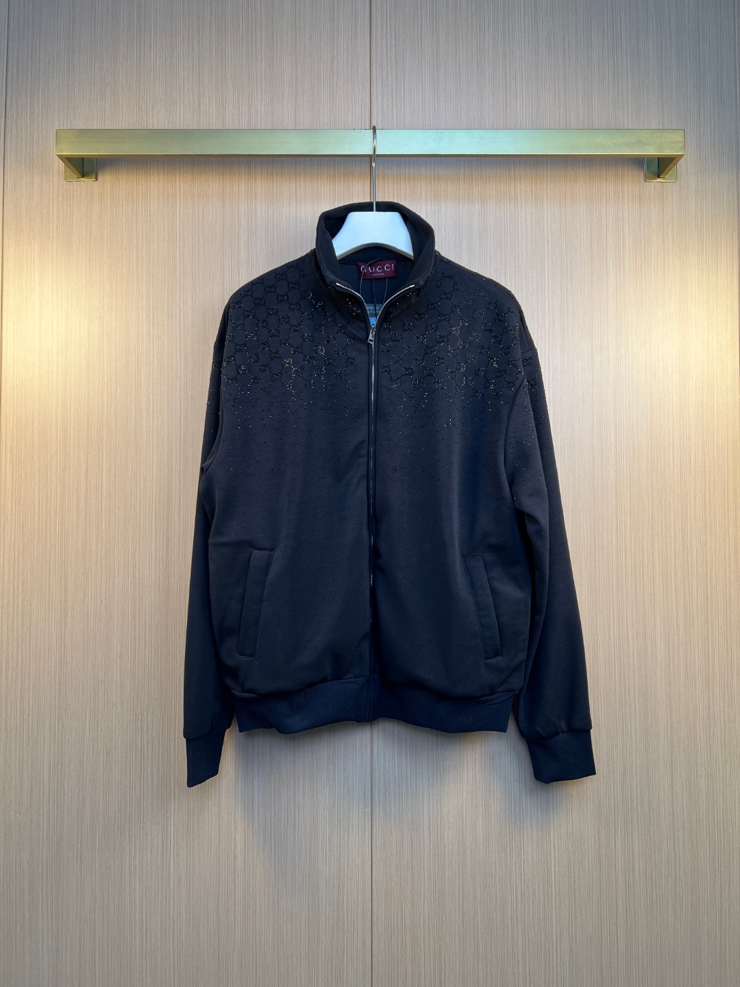 구찌(GUCCI) 크리스탈 하이넥 집업 재킷 의류