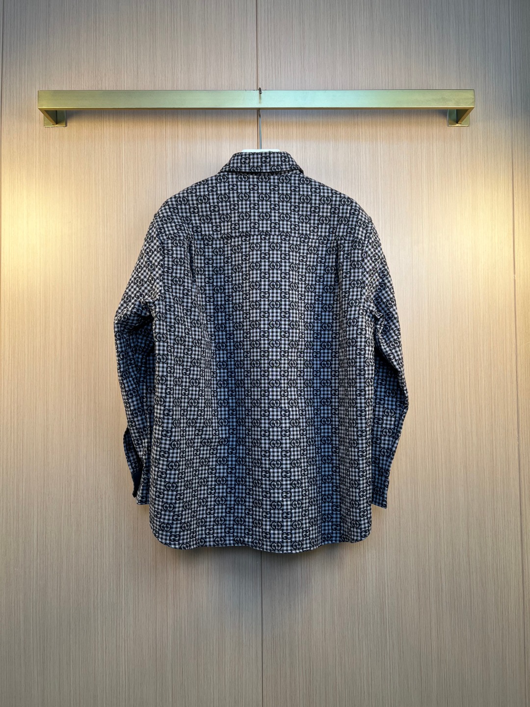 구찌(GUCCI) 파인 체크 패턴 롱슬리브 칼라 셔츠 의류