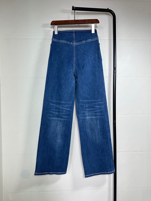 Chanel 샤넬 플로럴 라이닝 스트레이트 팬츠 청바지 의류