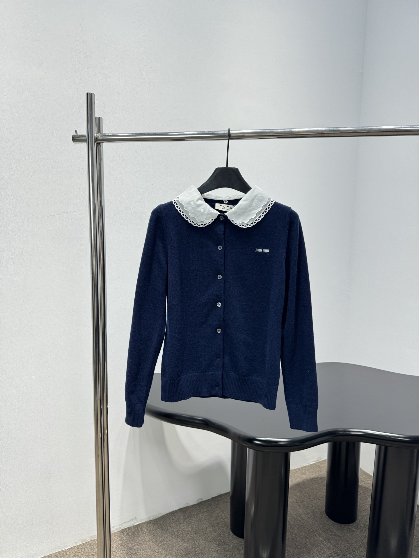 MiuMiu 미우미우 더블 칼라 울 가디건 의류