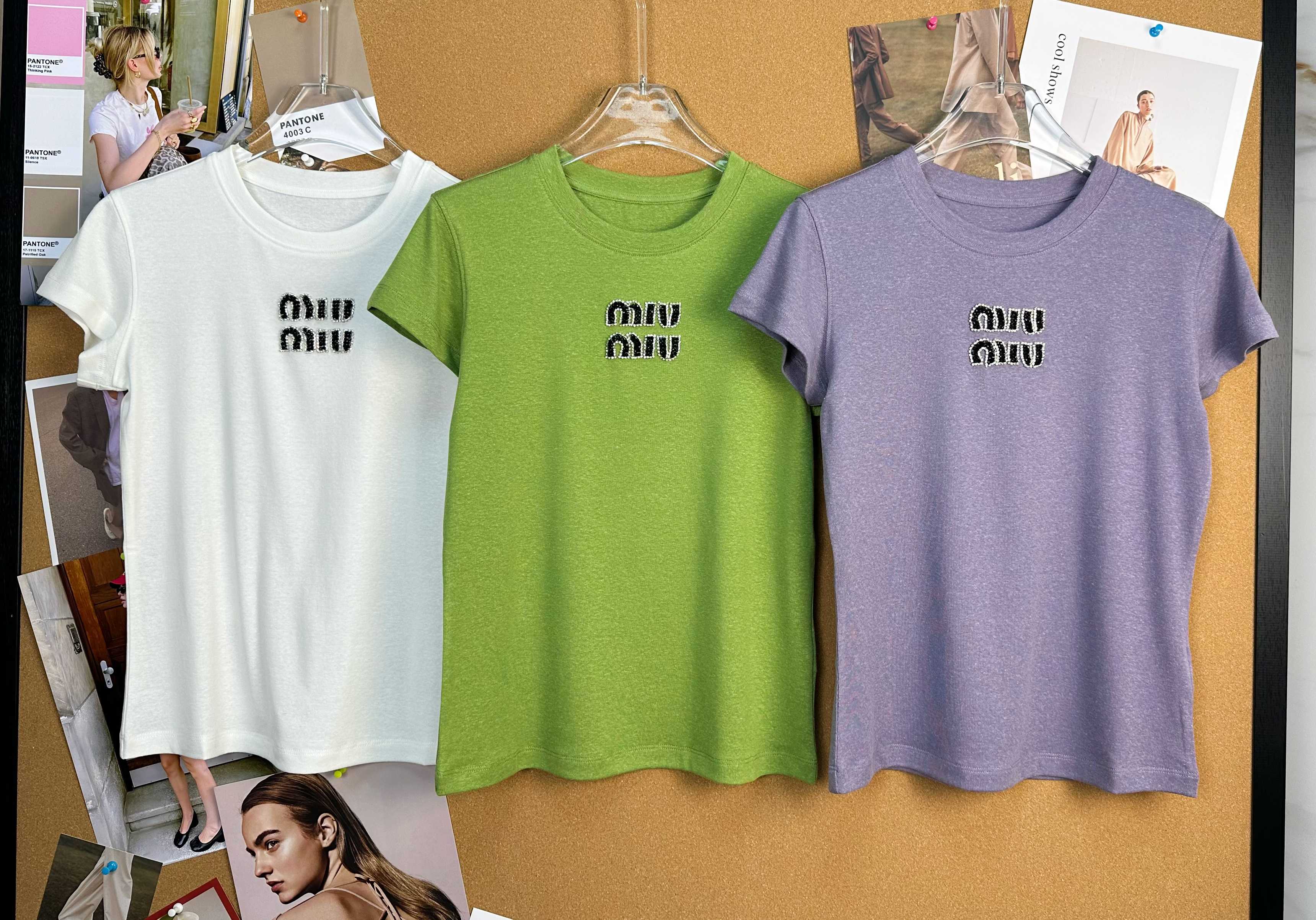 miumiu 미우미우 26 SS 시즌 로고 반팔 티셔츠 의류