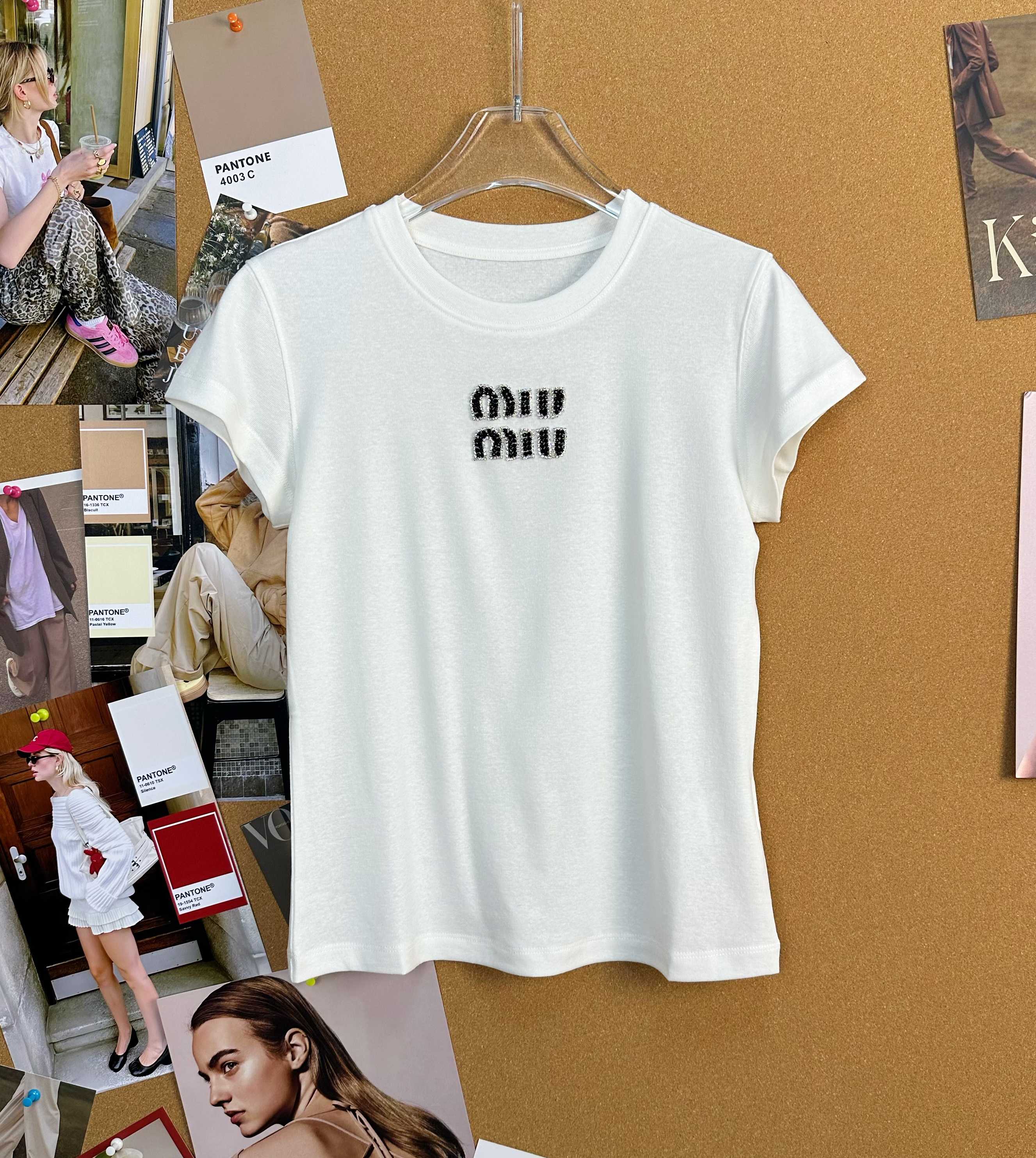 miumiu 미우미우 26 SS 시즌 로고 반팔 티셔츠 의류