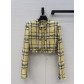 Balmain 발망 옐로우 블랙 체크 트위드 자켓 재킷 의류