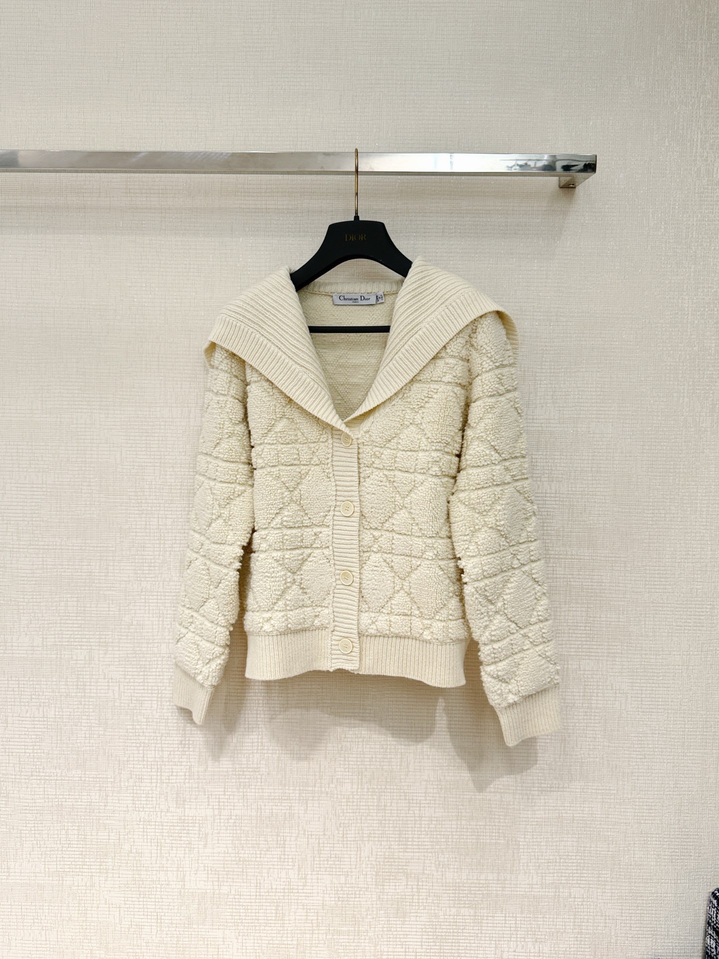 Dior 디올 까나쥬 패턴 세일러 카라 가디건 자켓 재킷 의류