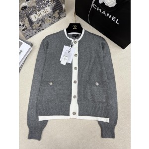 Chanel 샤넬 레이어드 디테일 라운드넥 가디건 의류