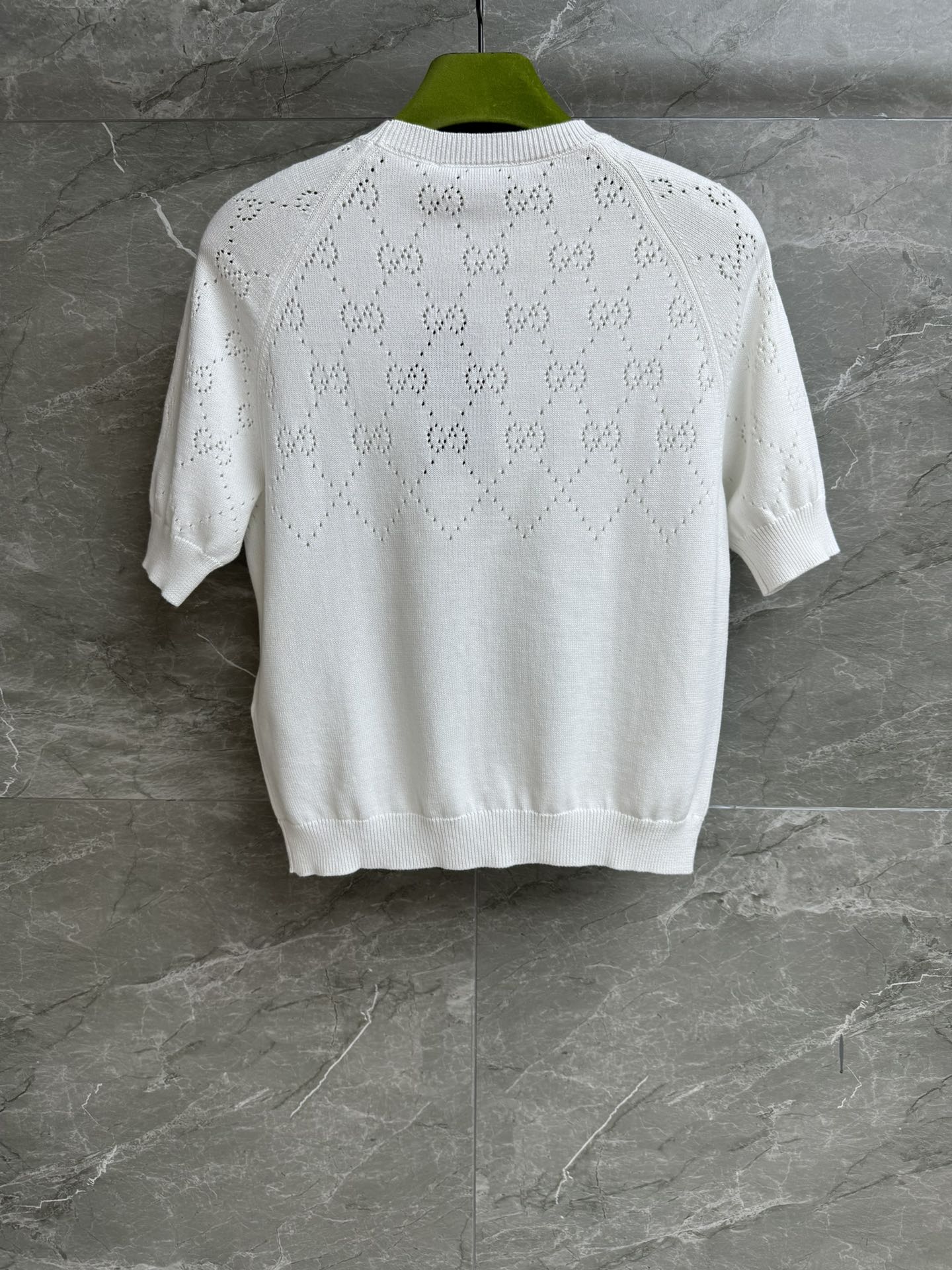 Gucci 구찌 GG 로고 펀칭 니트 반팔 의류