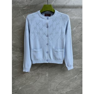 Gucci 구찌 GG 로고 펀칭 라운드 가디건 의류