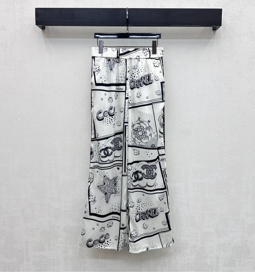 Chanel 샤넬 로고 자카드 실크 팬츠 바지 의류