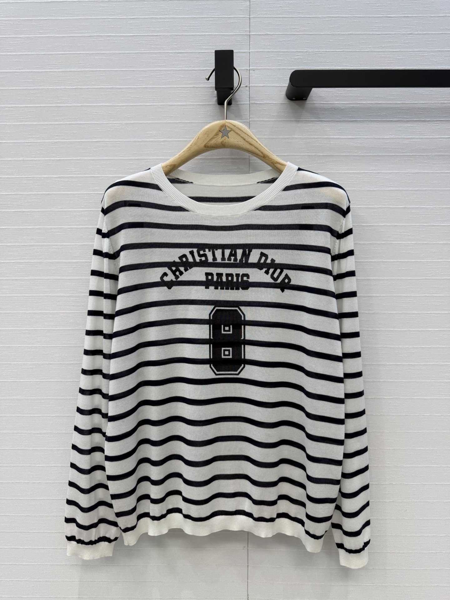 Dior 디올 마린 스트라이프 럭키 8 긴팔 니트 의류