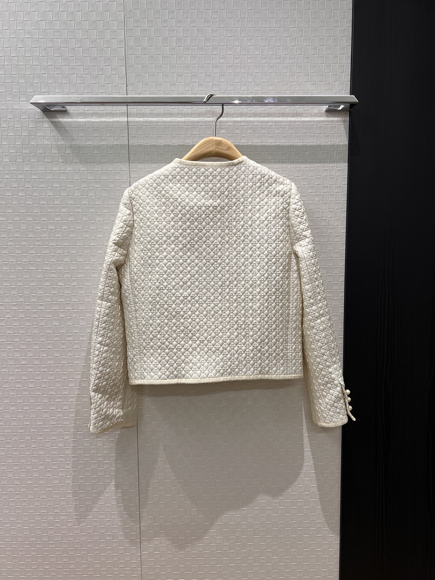 Dior CD 디올 라인 격자 자카드 라운드 자켓 재킷 의류