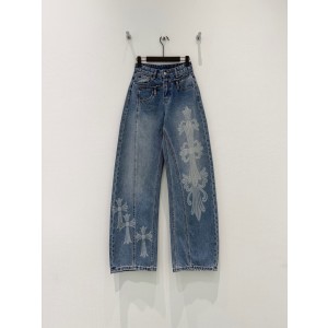 Chrome Hearts(크롬하츠) CH 레이어드 빈티지 데님 팬츠 청바지 의류