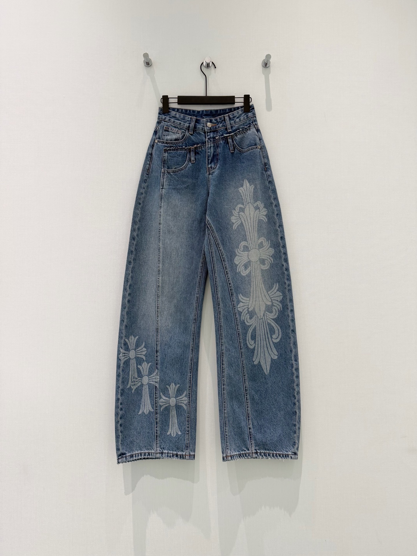 Chrome Hearts(크롬하츠) CH 레이어드 빈티지 데님 팬츠 청바지 의류