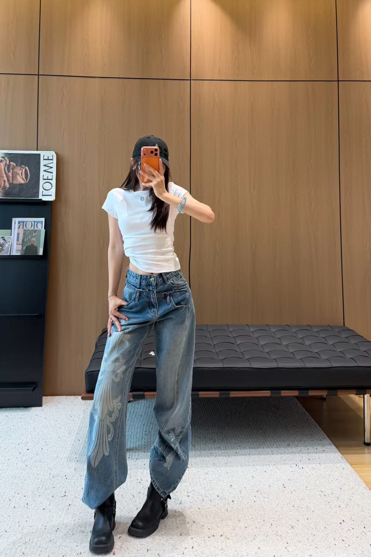 Chrome Hearts(크롬하츠) CH 레이어드 빈티지 데님 팬츠 청바지 의류