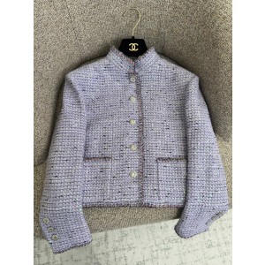 Chanel 샤넬 프렌치 페미닌 라벤더 트위드 자켓 재킷 의류