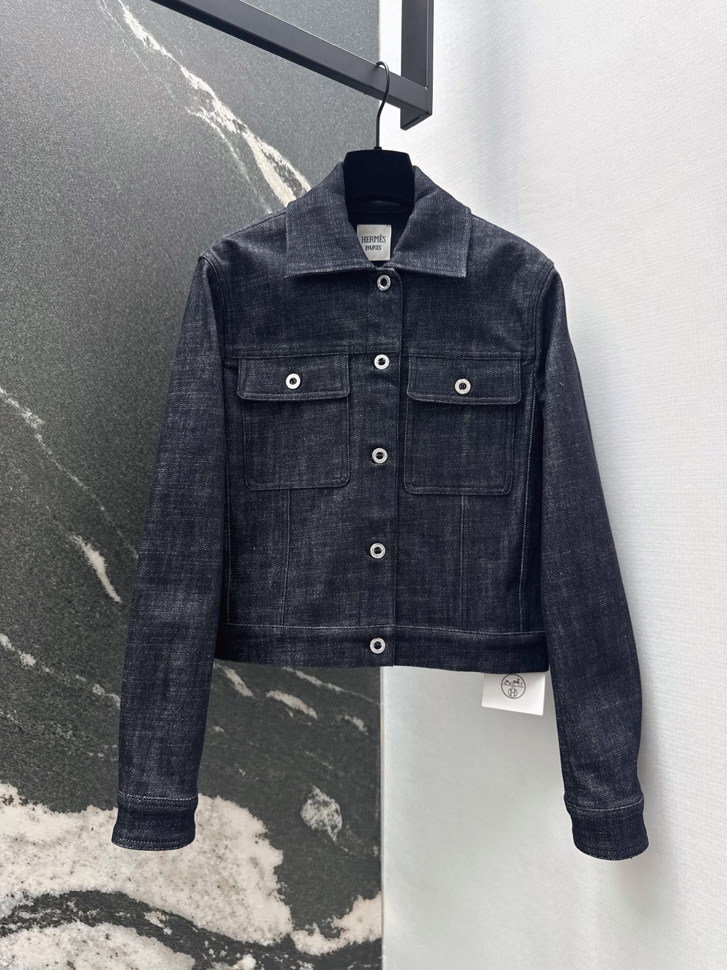 Hermes 에르메스 더블 포켓 워싱 데님 셔츠 자켓 재킷 의류