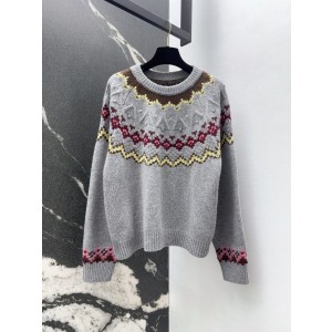 Dior CD 디올 스트로베리(딸기) 자수 포인트 니트 반팔 의류