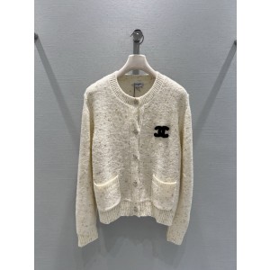 Chanel 샤넬 믹스 텍스처 트위드 로고 가디건 의류