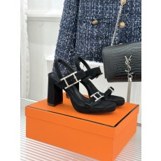 에르메스(HERMES) 더블 H 버클 플랫폼 하이힐 샌들 신발