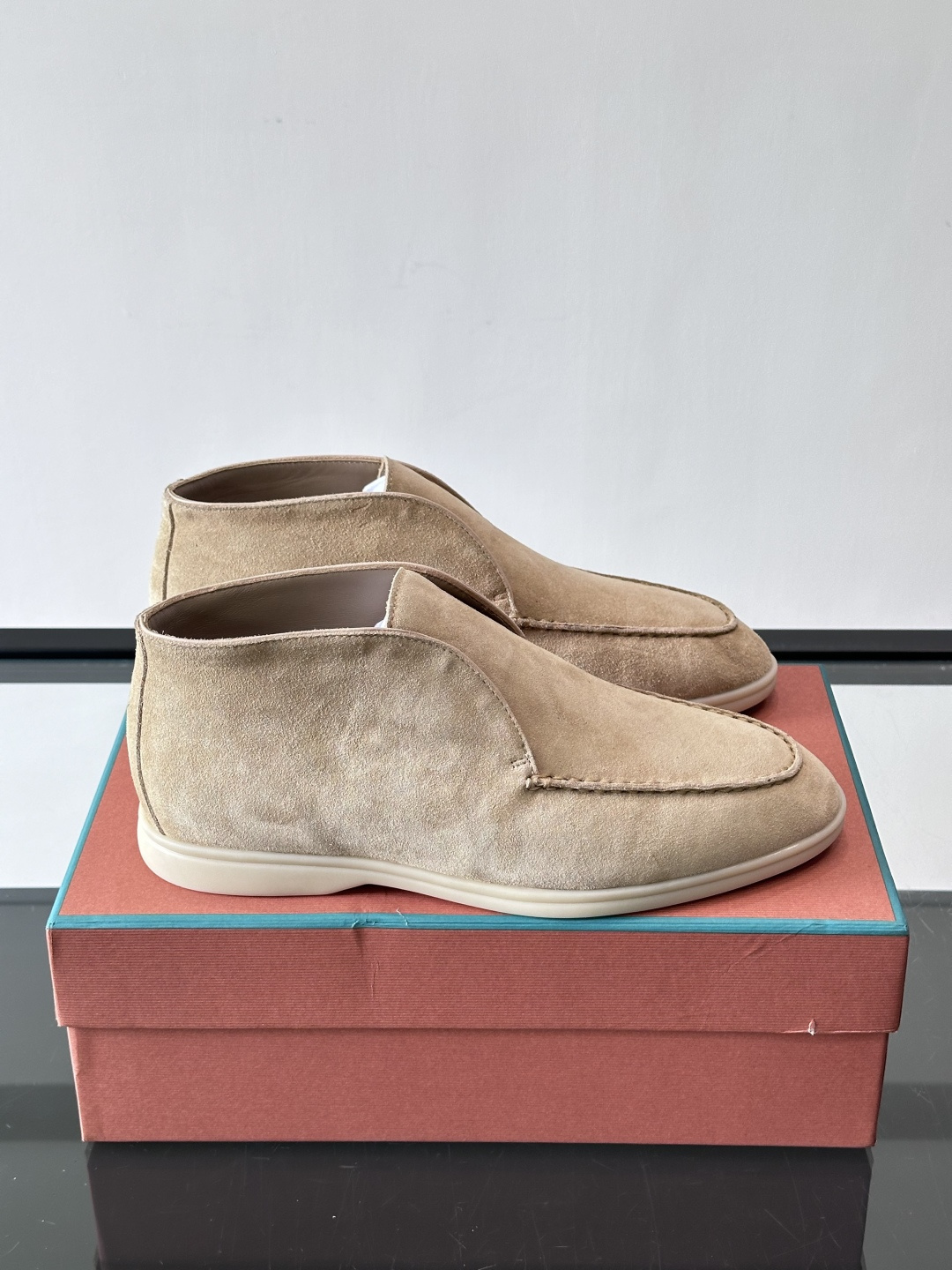 로로피아나(Loro Piana) LP 오픈 워크(Open Walk) 스웨이드 데저트 부츠 신발