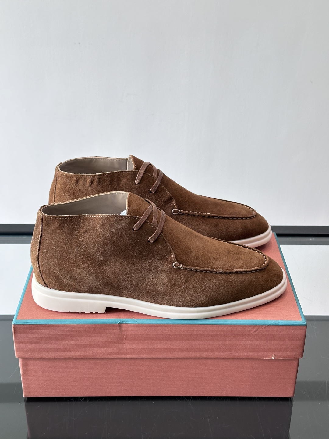 로로피아나(Loro Piana) LP 오픈 워크(Open Walk) 스웨이드 데저트 부츠 신발