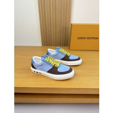 루이비통(Louis Vuitton) LV 멀티 소재 믹스 럭셔리 스니커즈 신발