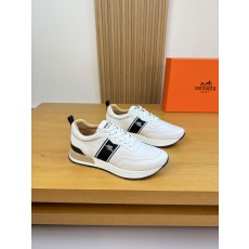 에르메스(HERMES) 나파 레더 로고 웨빙 스니커즈 신발