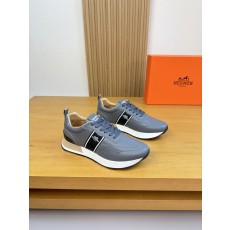 에르메스(HERMES) 나파 레더 로고 웨빙 스니커즈 신발