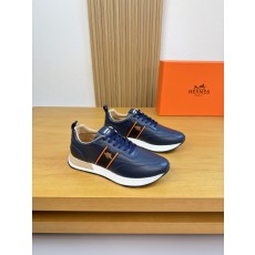 에르메스(HERMES) 나파 레더 로고 웨빙 스니커즈 신발