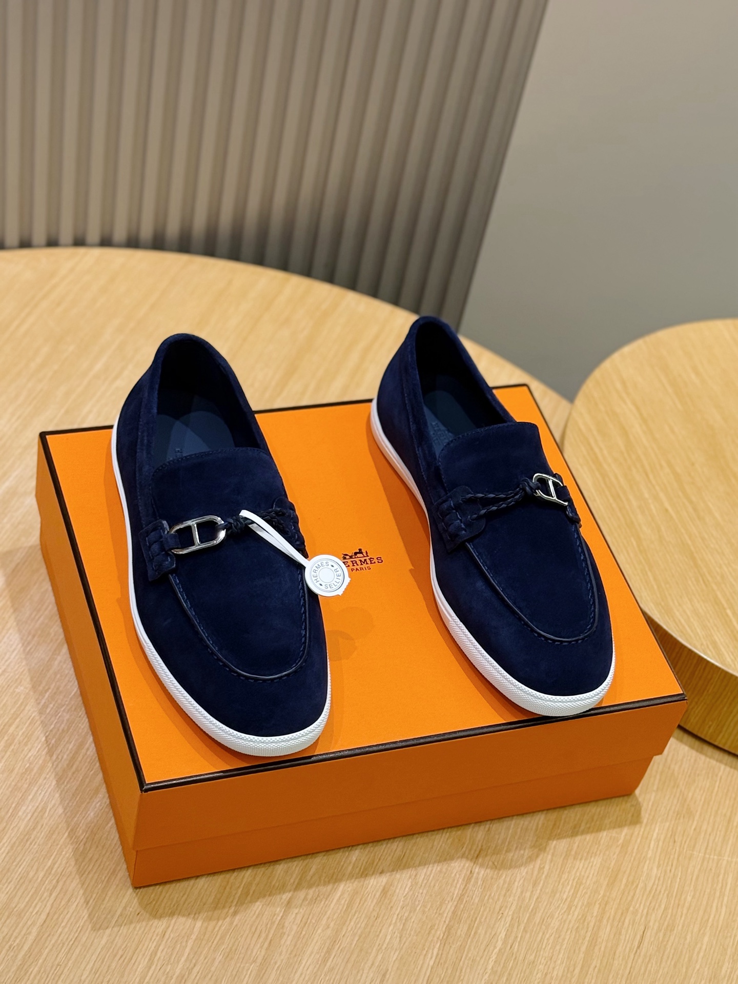 에르메스(Hermes) 라이크(Like) 마린 캐주얼 로퍼 신발