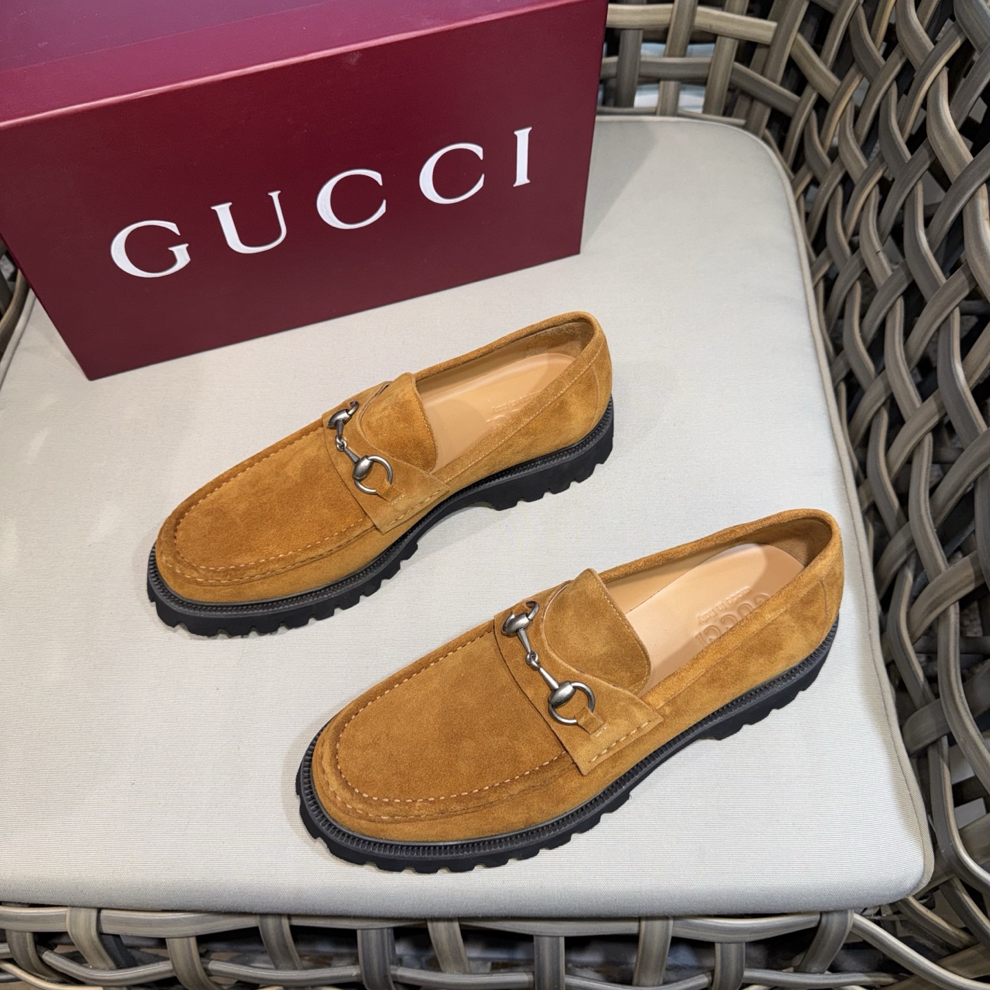 구찌(Gucci) 웹(Web) 스트라이프 마틴 로퍼 구두 신발