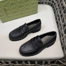 구찌(Gucci) 웹 스트라이프 & GG 블랙 로고 로퍼 구두 신발