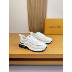 루이비통(LV) 나파 & 리치 가죽 믹스 로고 스니커즈 신발