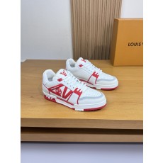 루이비통 LV 리치 가죽 & 인젝션 모듈 스니커즈 신발