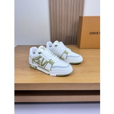 루이비통 LV 리치 가죽 & 인젝션 모듈 스니커즈 신발