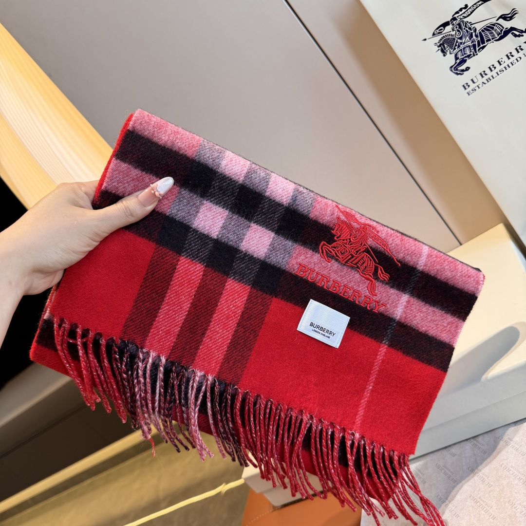 버버리(Burberry) 클래식 체크 캐시미어 롱 머플러 목도리 스카프