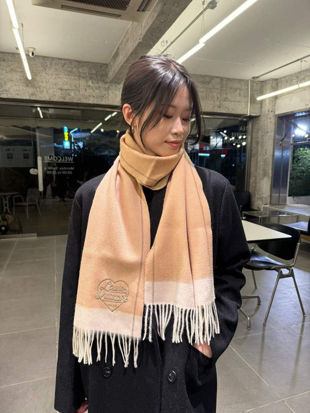 루이비통(LV) 캐시미어 머플러 목도리 스카프