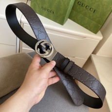 구찌(GUCCI) 더블 페이스 엠보 레더 벨트