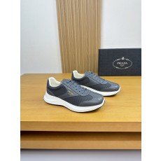 프라다(PRADA) 가죽 믹스 하이엔드 스니커즈 신발