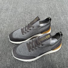 브루넬로 쿠치넬리 Brunello Cucinelli BC 캐시미어 & 스웨이드 스니커즈 신발