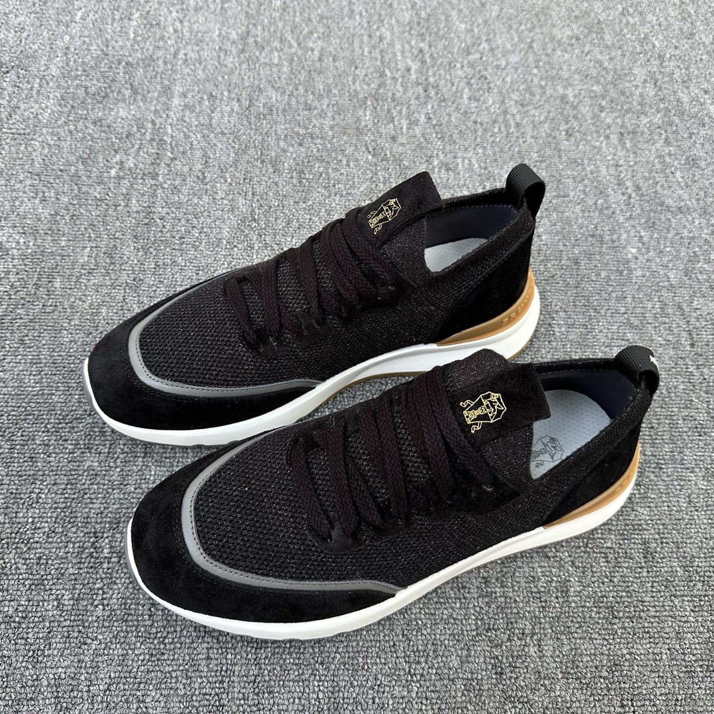 브루넬로 쿠치넬리 Brunello Cucinelli BC 캐시미어 & 스웨이드 스니커즈 신발