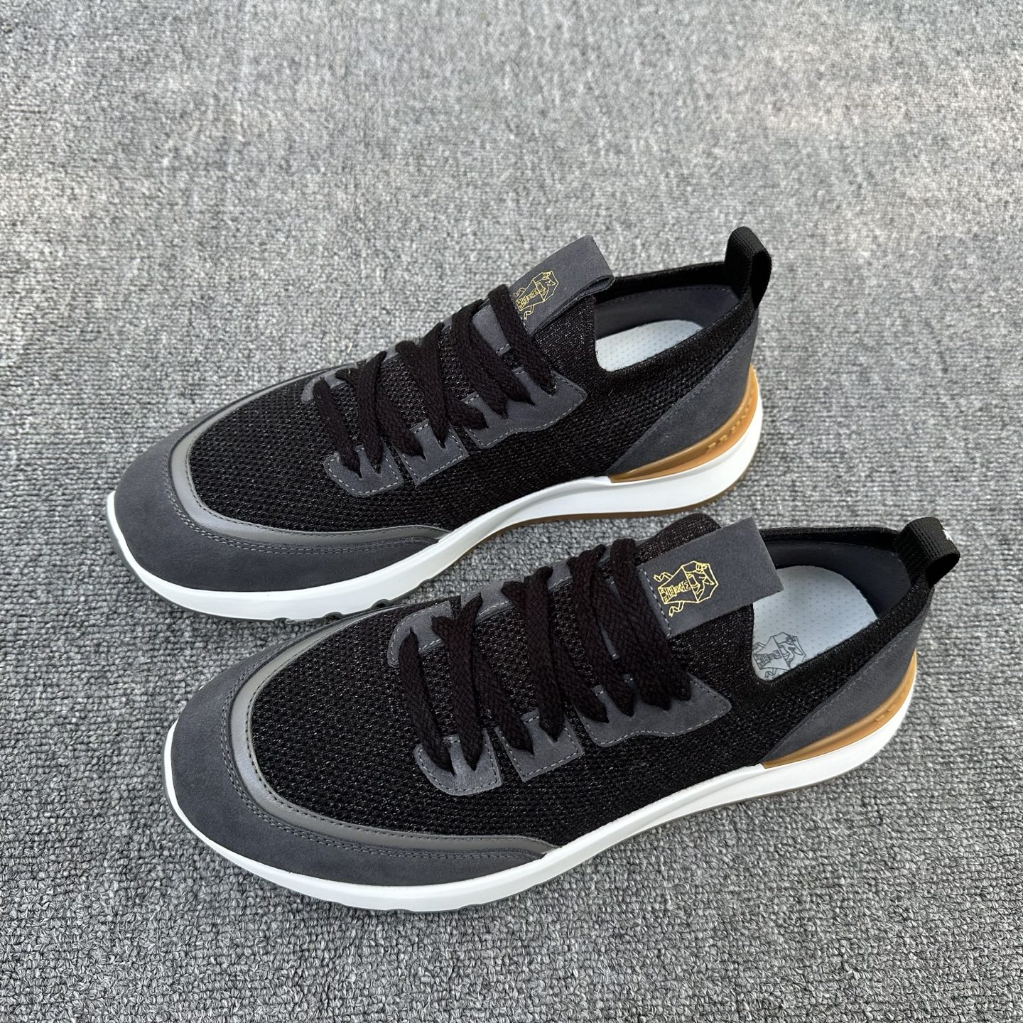 브루넬로 쿠치넬리 Brunello Cucinelli BC 캐시미어 & 스웨이드 스니커즈 신발