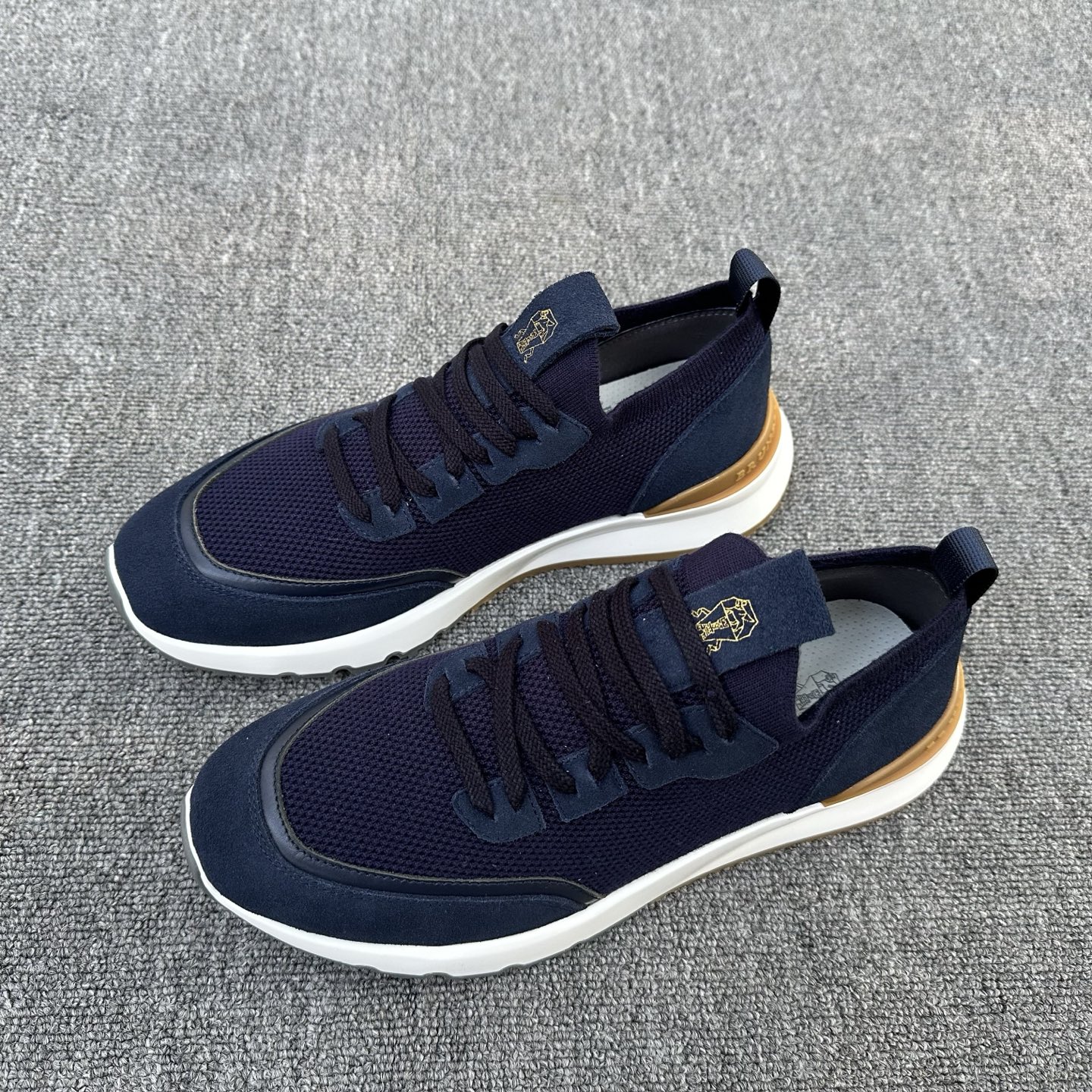 브루넬로 쿠치넬리 Brunello Cucinelli BC 캐시미어 & 스웨이드 스니커즈 신발