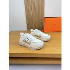 HERMES 에르메스 나파 & 스웨이드 'H' 스니커즈 신발